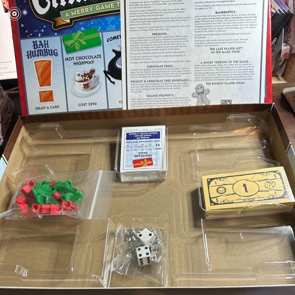 Christmas-opoly board game for the Holidays! Family Fame Night - Picture 6 of 8